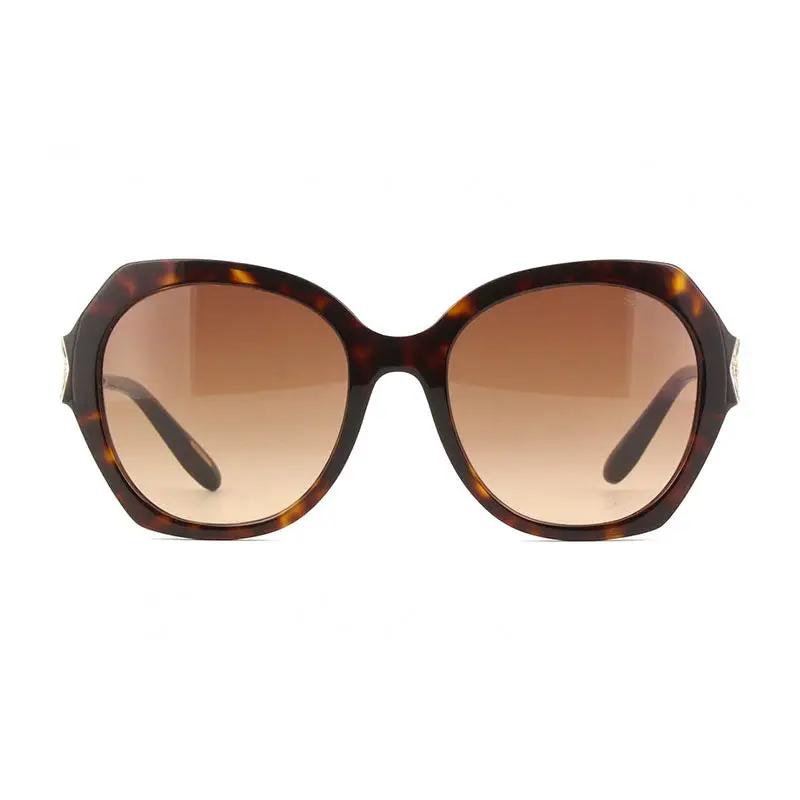 Chopard Sample Sale | Chopard Sunglasses Round Full Rim, Shiny Brown Havana/gold Frame And Brown Gradient Lens Sch354V0743 - Sunglasses | Designer outlet
