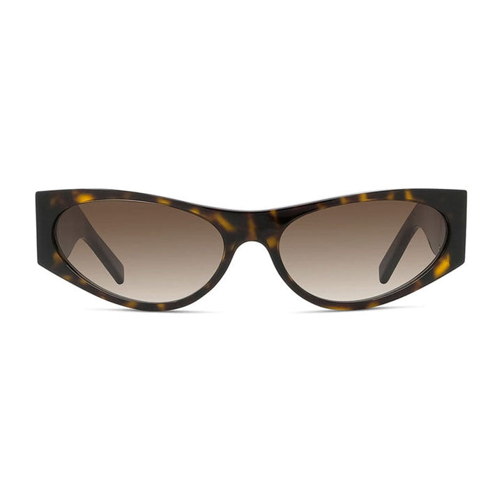 Givenchy Sunglasses Cat Eye Full Rim, Shiny Dark Havana Frame and Brown Lens GV40055I52F