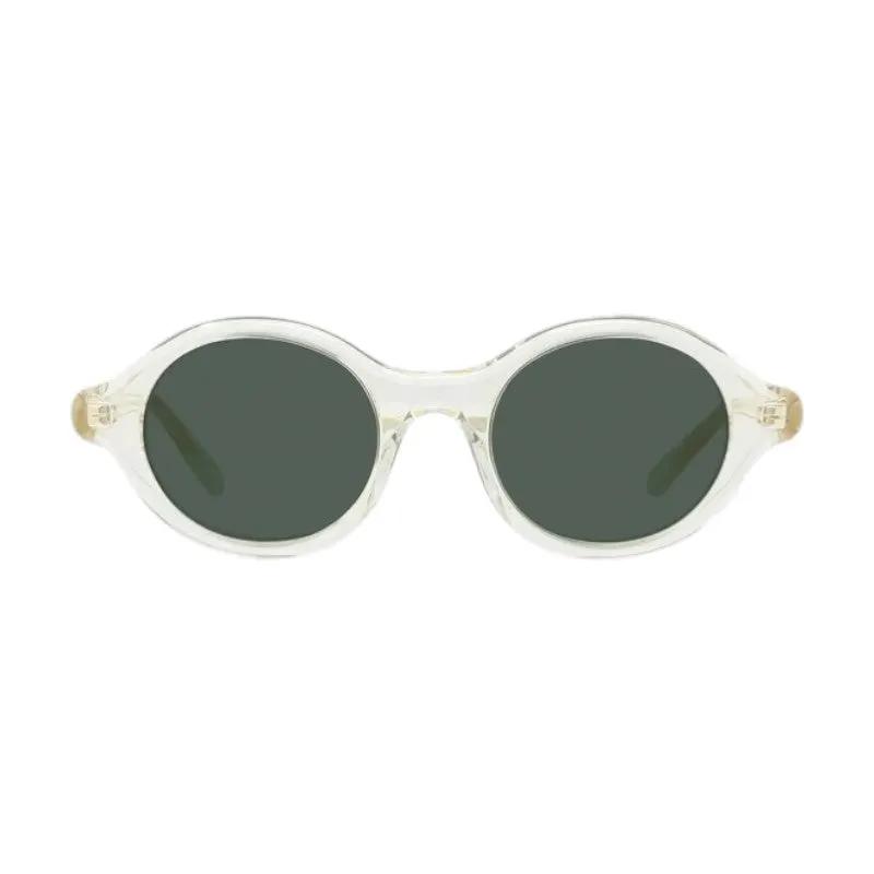 Loewe Sample Sale | Loewe Sunglasses Square Full Rim, Transparent Pale Yellow Frame And Green Lens Lw40162U57N - Sunglasses | Designer outlet