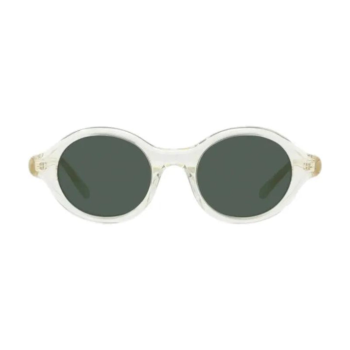 Loewe Sample Sale | Loewe Sunglasses Square Full Rim, Transparent Pale Yellow Frame And Green Lens Lw40162U57N - Sunglasses | Designer outlet