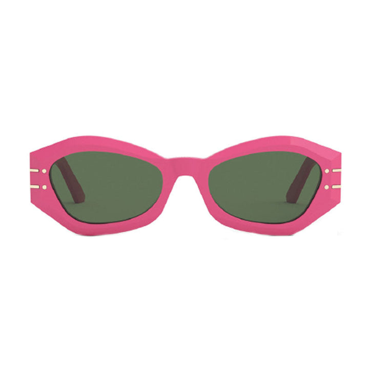 Dior Sunglasses Cat Eye Full Rim, Red Frame and Green Lens DIORSIGNATUREB1U35C0
