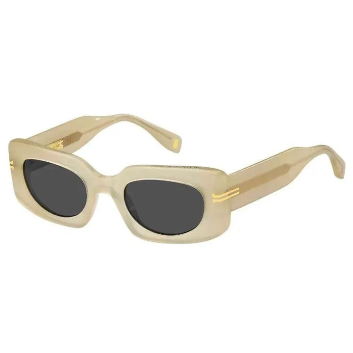 Marc Jacobs Sunglasses Rectangle Full Rim, Yellow Frame And Grey Lens Mj1075/s040Gir