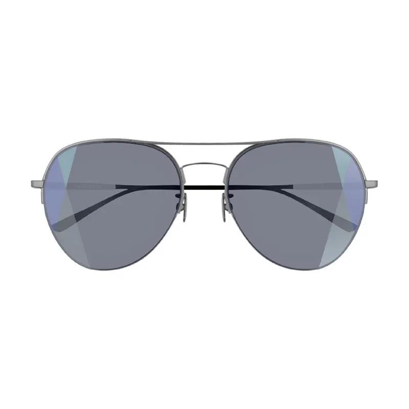 Bottega Veneta Sample Sale | Bottega Veneta Sunglasses Aviator Full Rim, Ruthenium/black Frame And Grey Lens Bv0247S005 - Sunglasses | Designer outlet