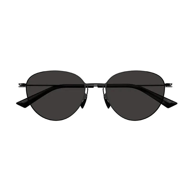 Bottega Veneta Sunglasses Browline Full Rim, Black Frame And Grey Lens Bv1268S001