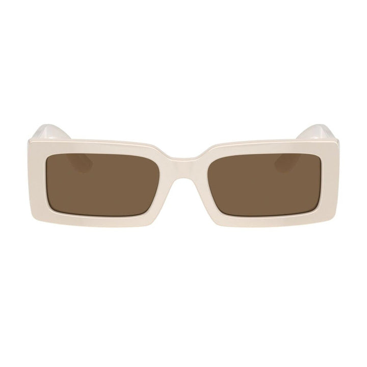 Dolce & Gabbana Sunglasses Rectangle Full Rim, Full Beige Frame and Dark Brown Lens DG4416342973