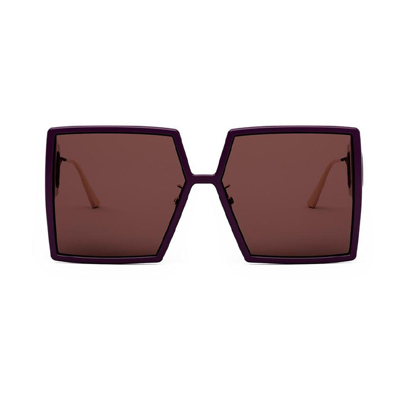 Dior Square Full Rim, with a Bordeuax/Gold frame and Burgundy lens.