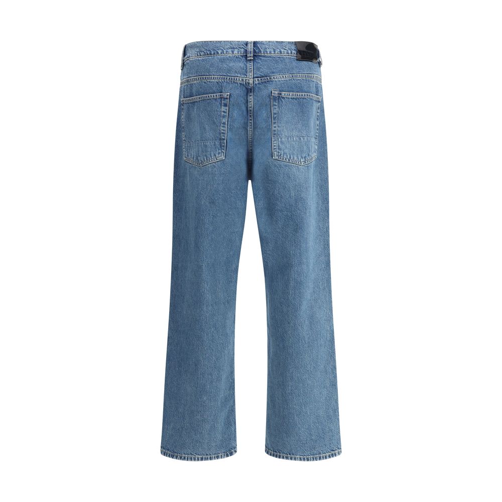 Our Legacy Blue Cotton Tapered Jeans by Our Legacy outlet now on sale