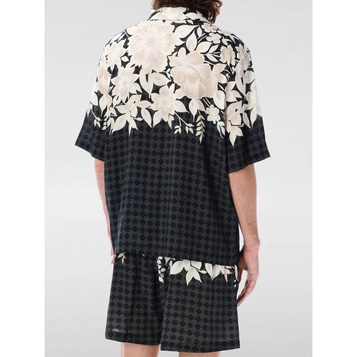 Amiri Black Silk Pattern Shirt by Amiri outlet now on sale