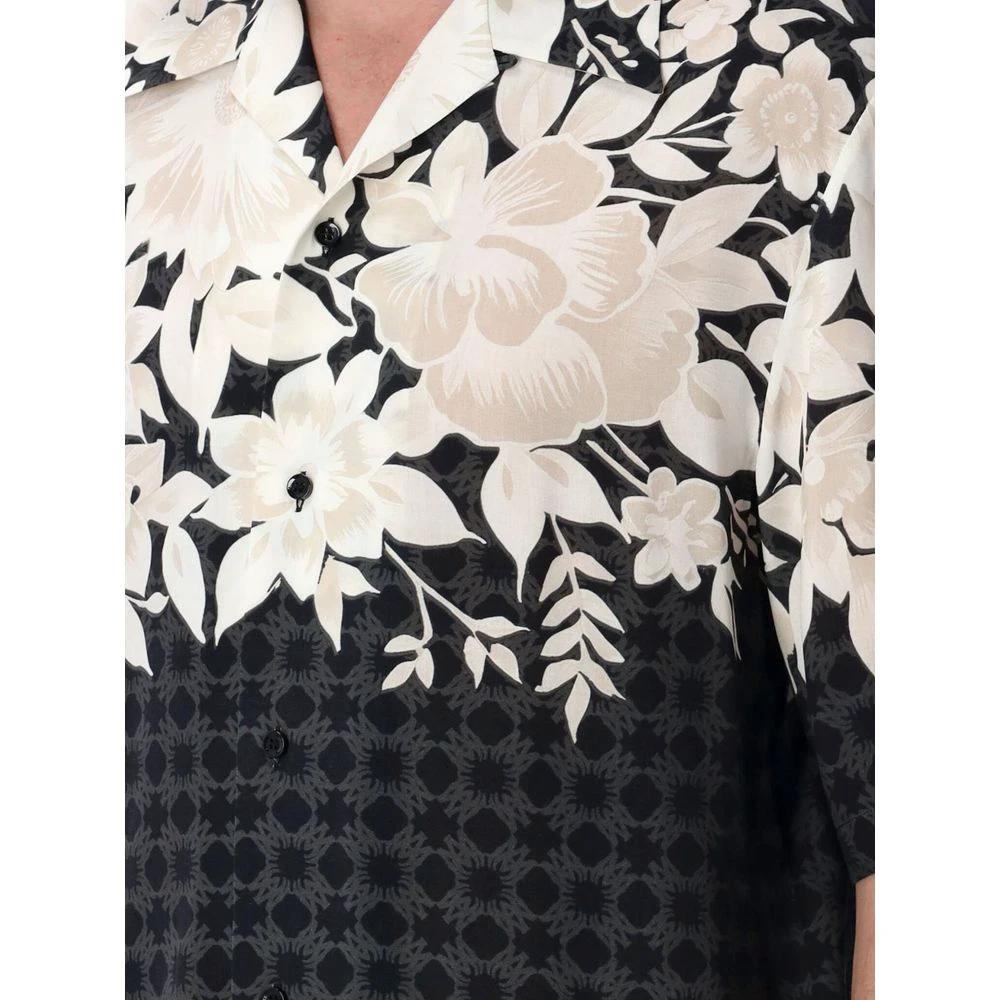 Amiri Black Silk Pattern Shirt by Amiri outlet now on sale
