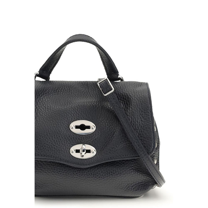 Zanellato Blue Calf Leather Bos Taurus Shoulder Bag