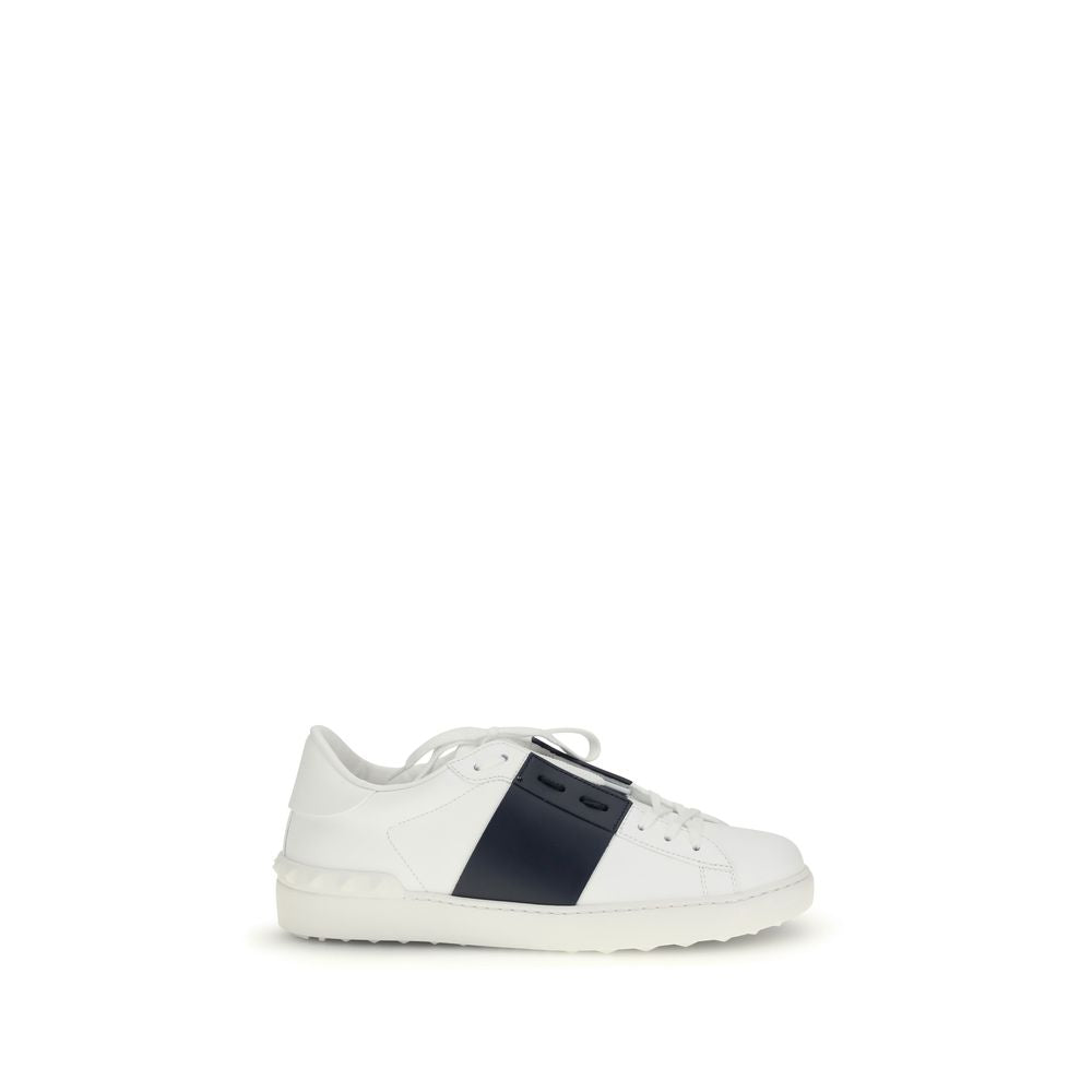 Valentino Garavani Black Calf Leather Bos Taurus Low Top Sneakers by Valentino Garavani outlet now on sale