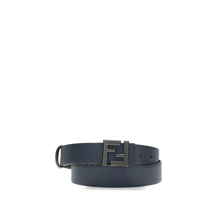 Fendi Sample Sale Fendi Blue Calf Leather Bos Taurus Regular Belt - | Designer outlet
