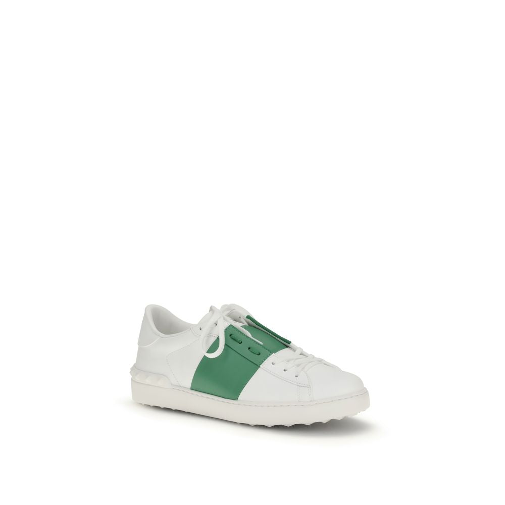 Valentino Garavani White Calf Leather Bos Taurus Low Top Sneakers by Valentino Garavani outlet now on sale