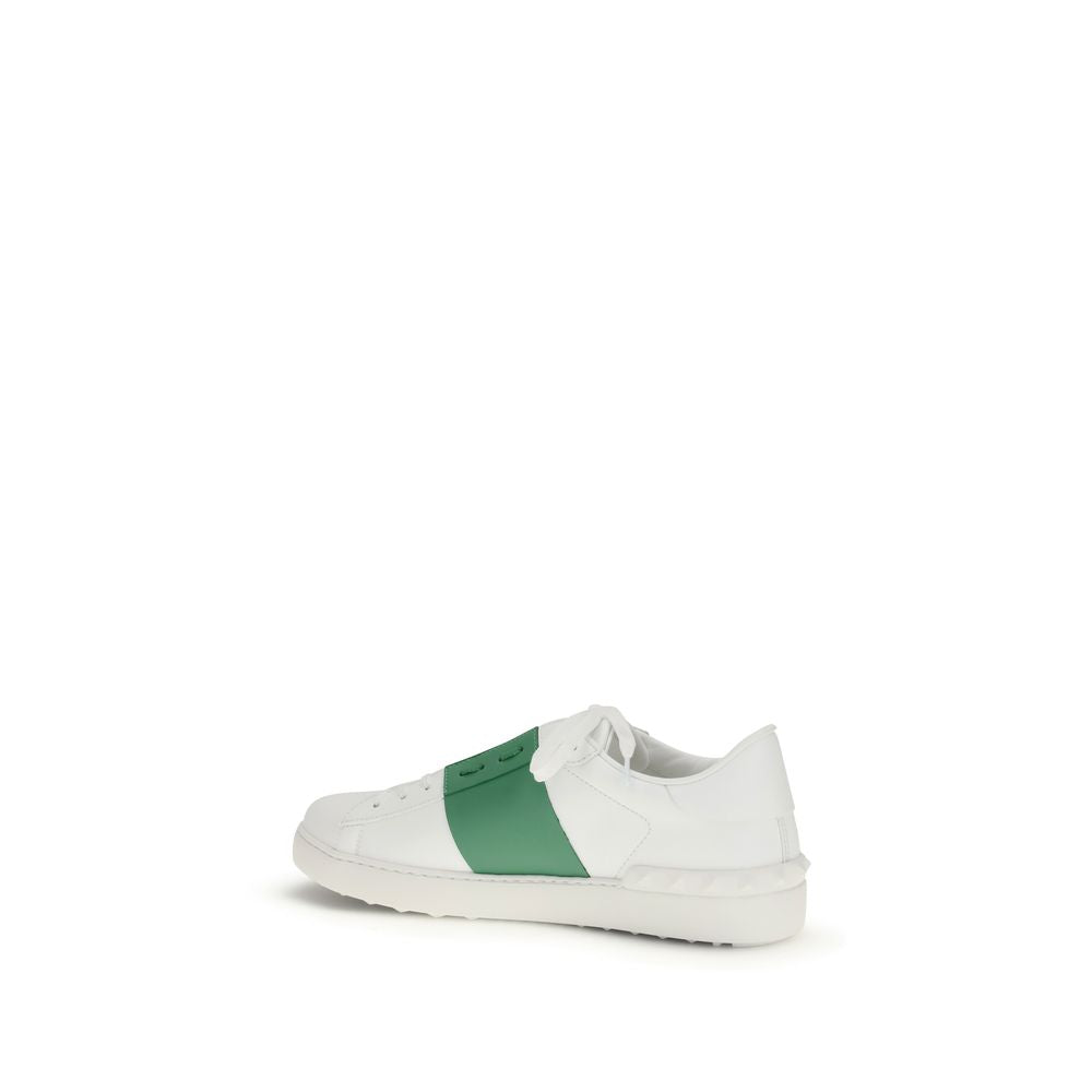 Valentino Garavani Sample Sale Valentino Garavani White Calf Leather Bos Taurus Low Top Sneakers - | Designer outlet