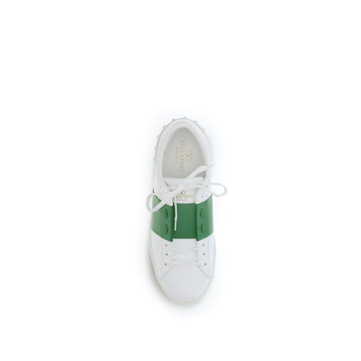 Valentino Garavani Sample Sale Valentino Garavani White Calf Leather Bos Taurus Low Top Sneakers - | Designer outlet