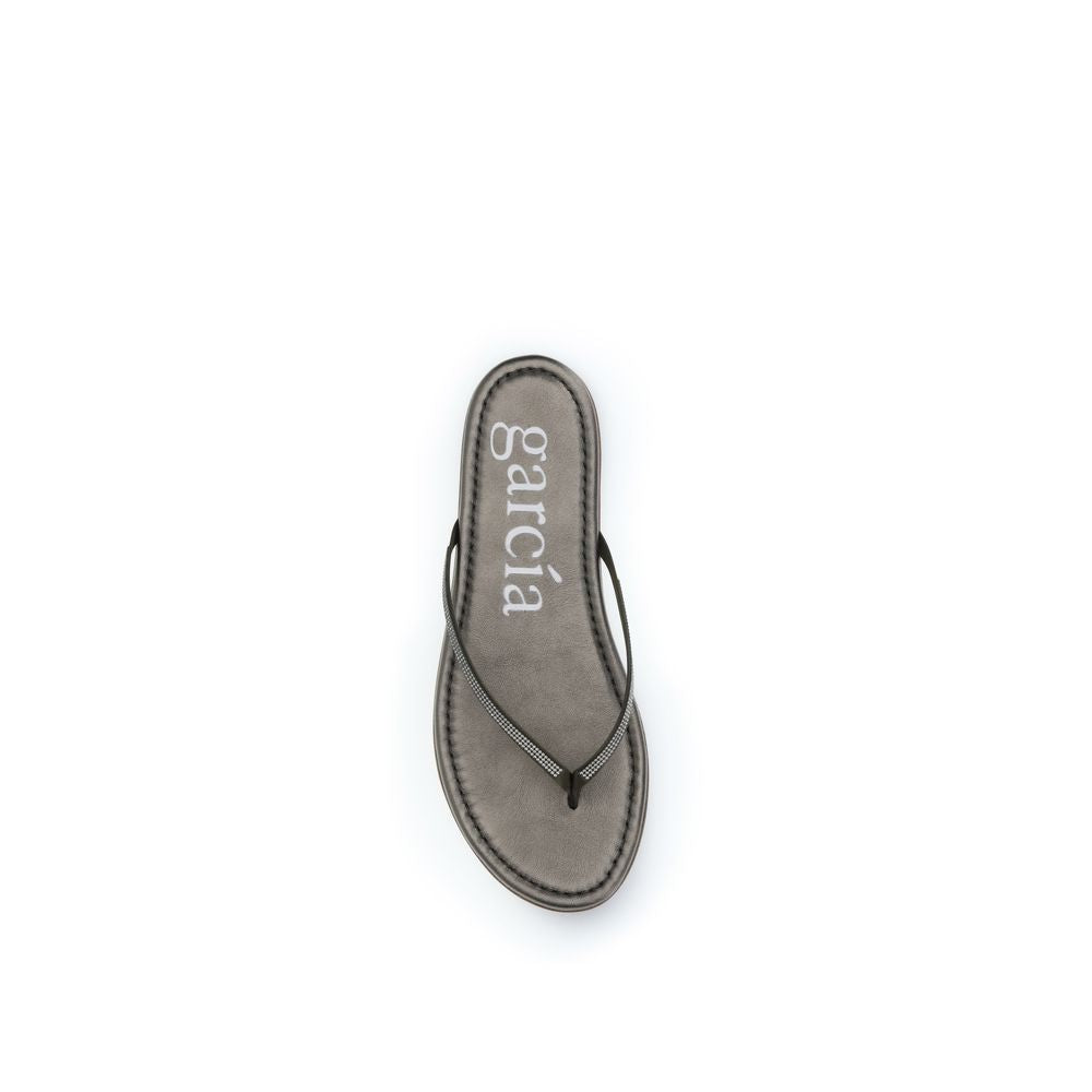 Pedro García Bicolor Crystals Flat Sandals by Pedro García outlet now on sale