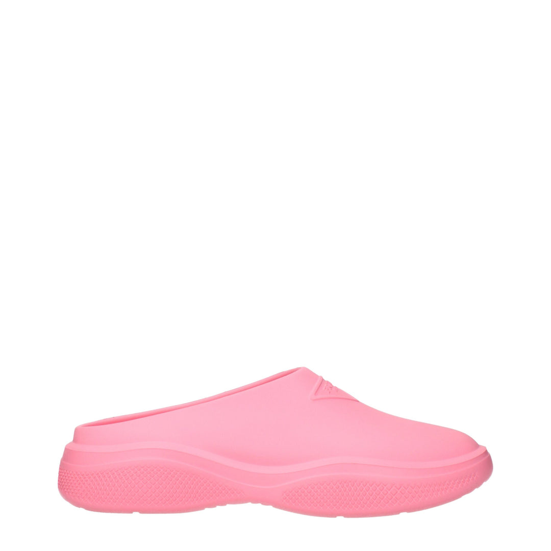Prada Pink Cotton Slippers by Prada outlet now on sale