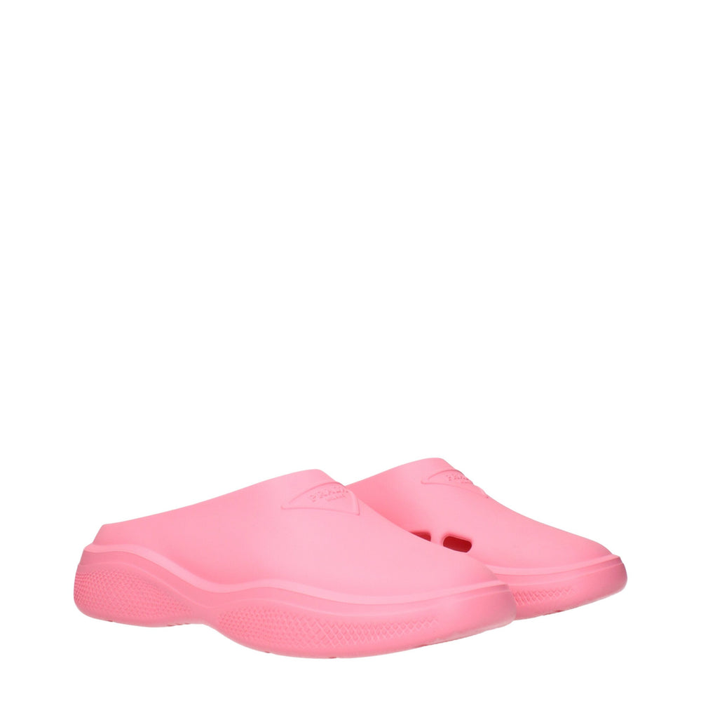 Prada Pink Cotton Slippers by Prada outlet now on sale