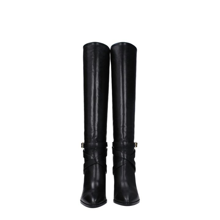 Celine Black Leather Boots