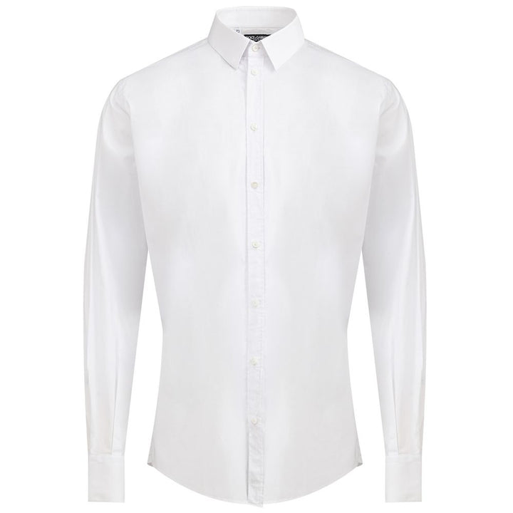 Dolce & Gabbana White Cotton Dress Shirt