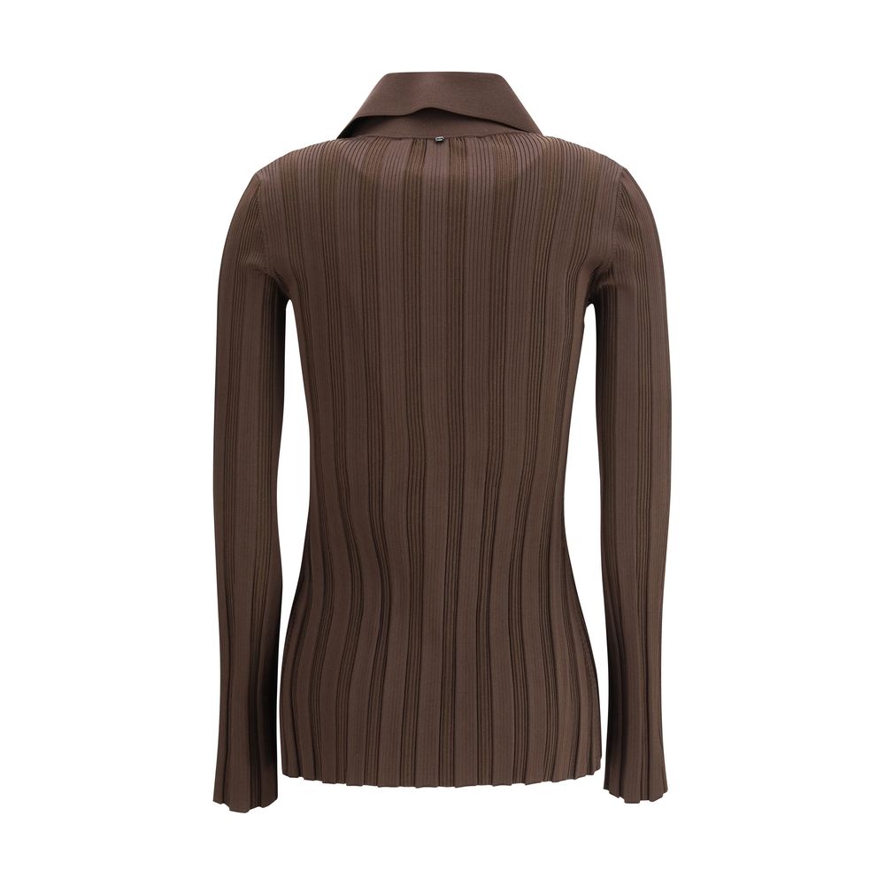 Max Mara Brown Viscose Cardigan by Max Mara outlet now on sale