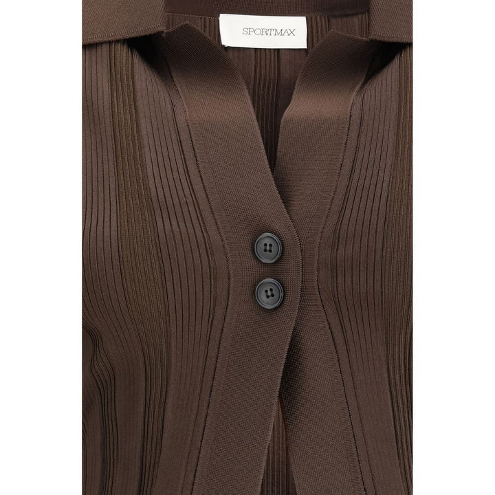 Max Mara Brown Viscose Cardigan by Max Mara outlet now on sale