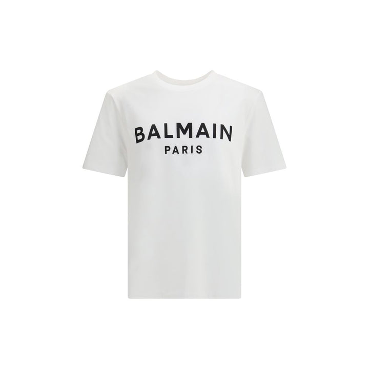 Balmain White Cotton T-Shirt by Balmain outlet now on sale