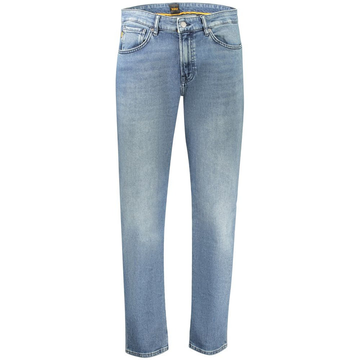 Hugo Boss Blue Cotton Men's Jean by Hugo Boss outlet now on sale