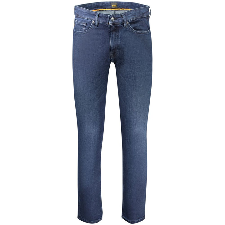 Hugo Boss Blue Cotton Men's Jeans by Hugo Boss outlet now on sale