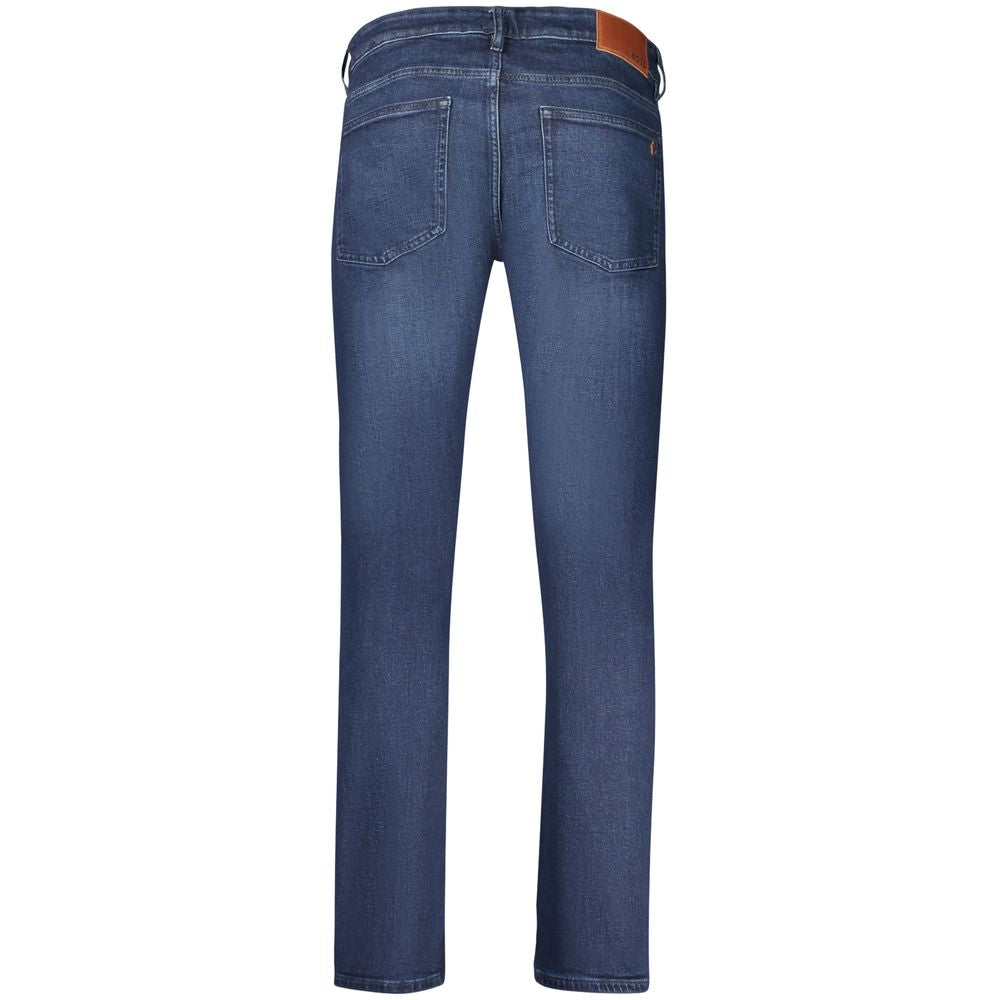 Hugo Boss Blue Cotton Men's Jeans by Hugo Boss outlet now on sale
