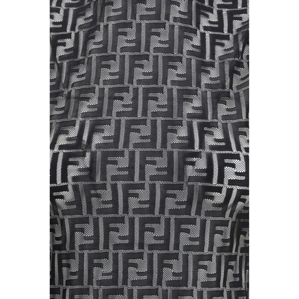 Fendi Black Polyamide Sleeveles T-Shirt by Fendi outlet now on sale