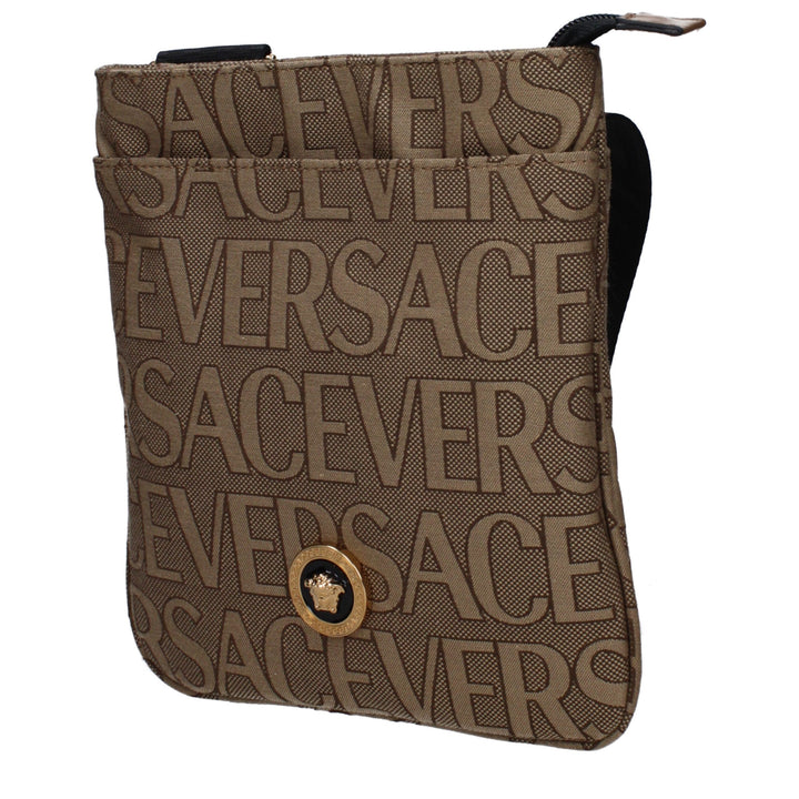 Versace Beige Fabric Crossbody Bag