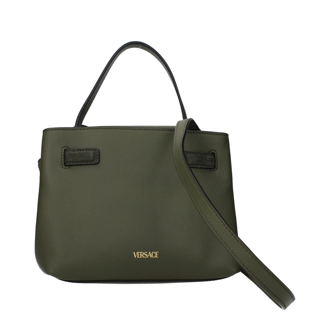 Versace Green Leather Handbag