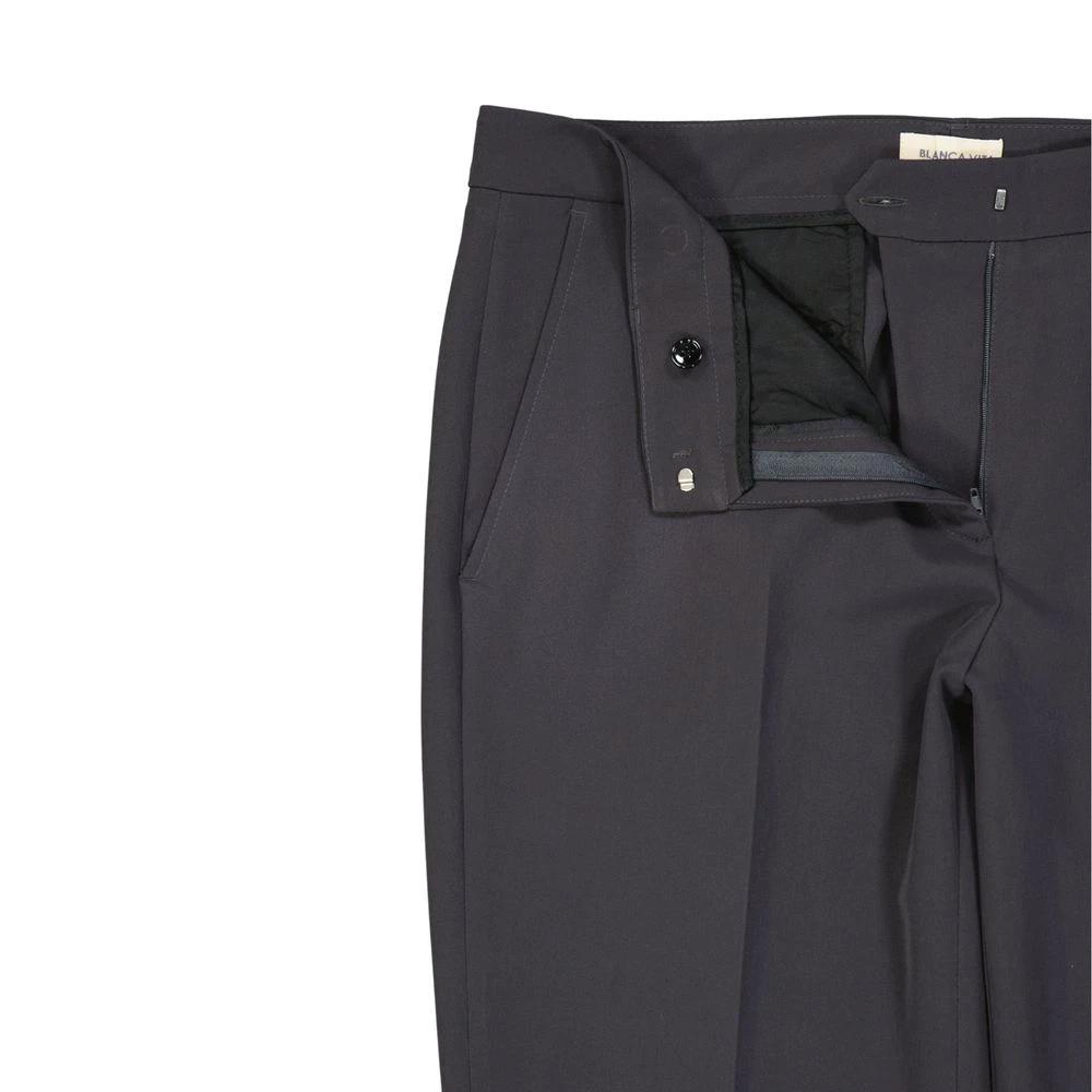 BLANCA VITA Sample Sale BLANCA VITA Gray Elastane Cropped Pants - | Designer outlet