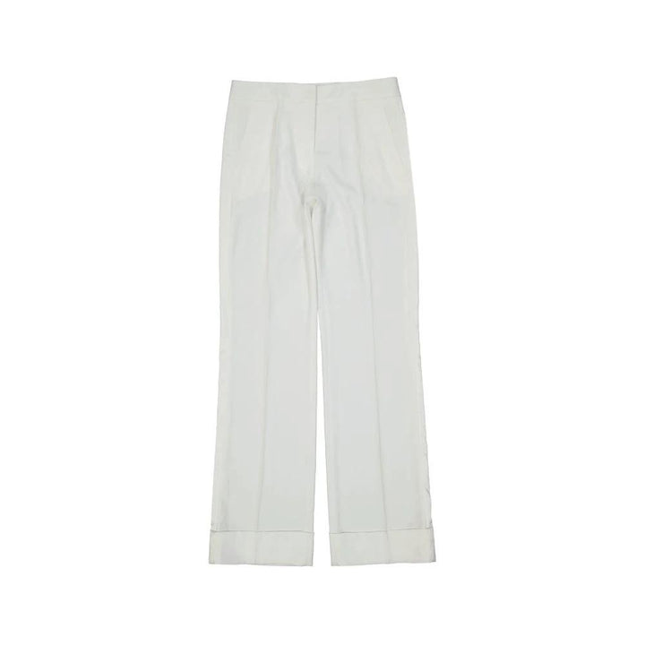 BLANCA VITA Sample Sale BLANCA VITA White Polyester Casual Pants - | Designer outlet