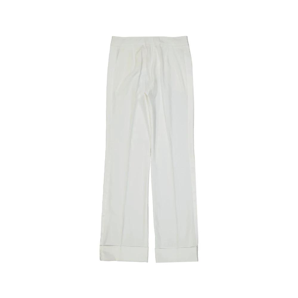 BLANCA VITA Sample Sale BLANCA VITA White Polyester Casual Pants - | Designer outlet