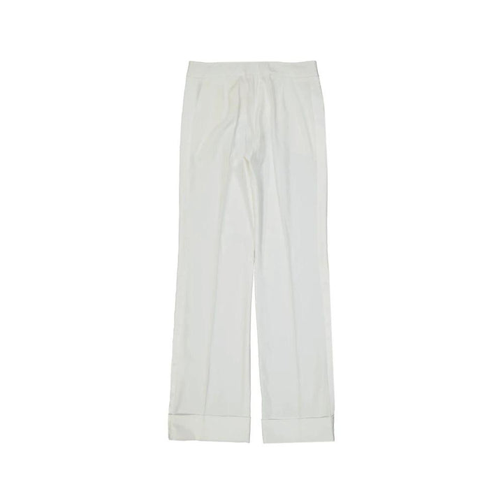BLANCA VITA Sample Sale BLANCA VITA White Polyester Casual Pants - | Designer outlet