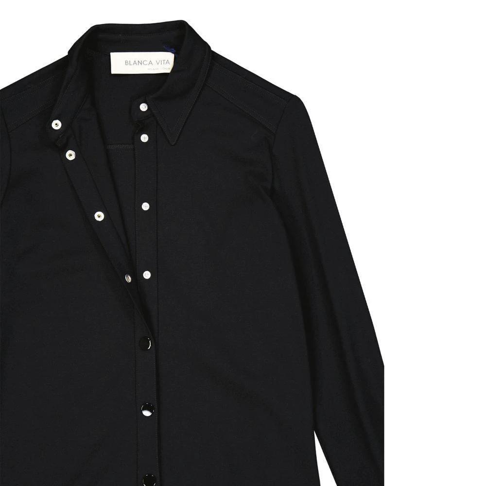 BLANCA VITA Sample Sale BLANCA VITA Black Elastane Casual Dress - | Designer outlet