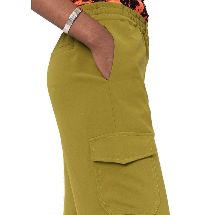 BLANCA VITA Bicolor Elastane Cargo Pants by BLANCA VITA outlet now on sale