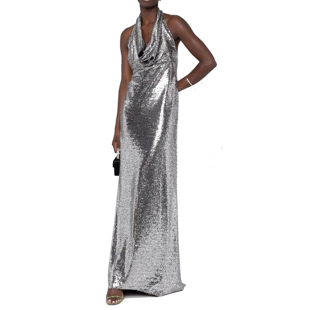 BLANCA VITA Silver Elastane Cocktail Dress by BLANCA VITA outlet now on sale