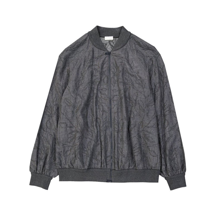 Brunello Cucinelli Gray Virgin Wool Bomber by Brunello Cucinelli outlet now on sale