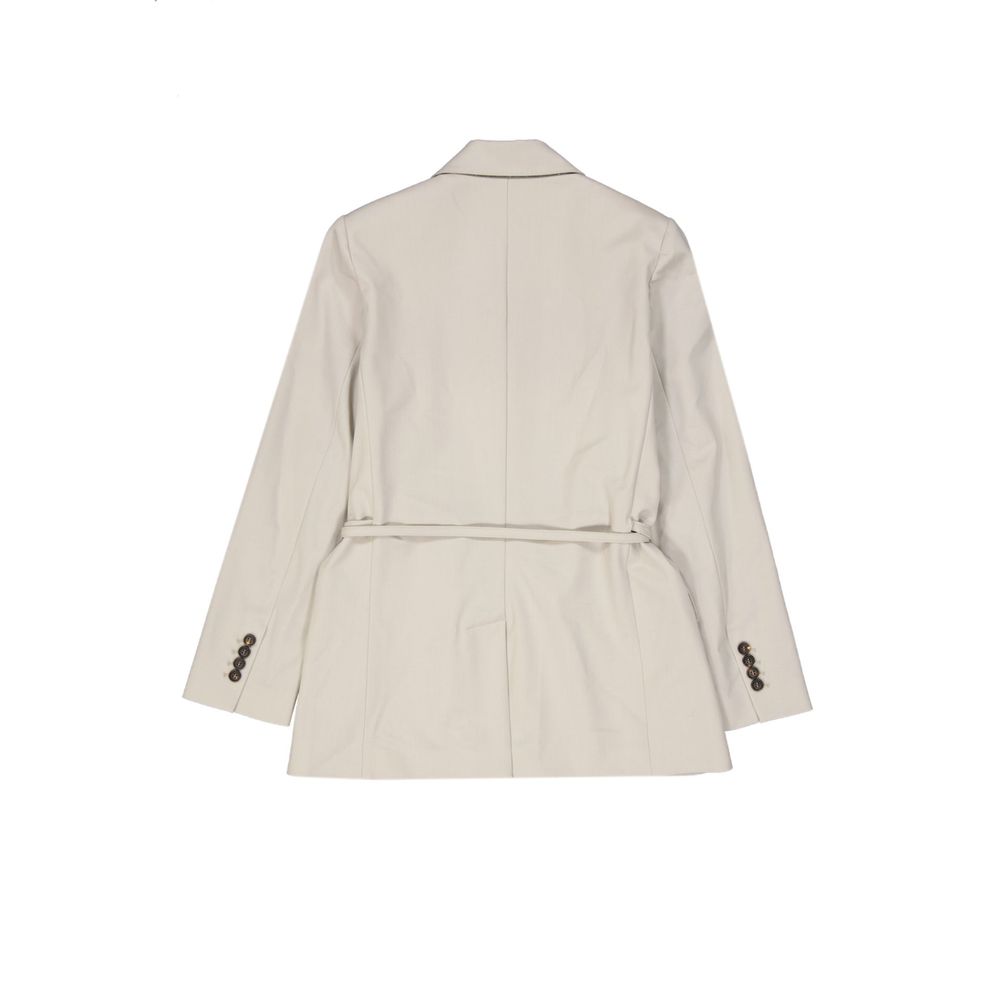 Brunello Cucinelli Beige Elastane Coat by Brunello Cucinelli outlet now on sale
