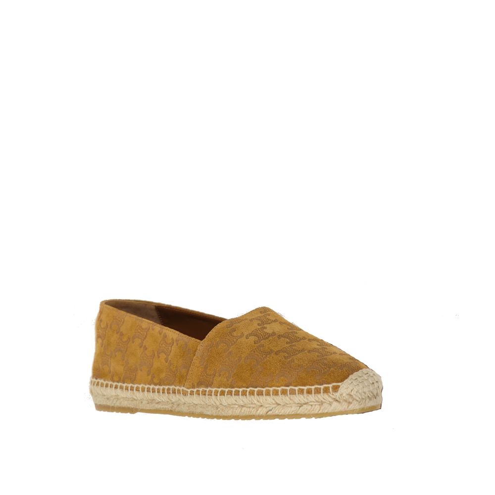 Celine Brown Calfskin Espadrilles by Celine outlet now on sale