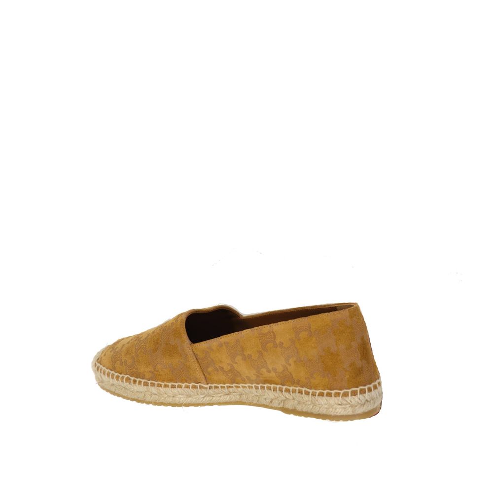 Celine Brown Calfskin Espadrilles by Celine outlet now on sale