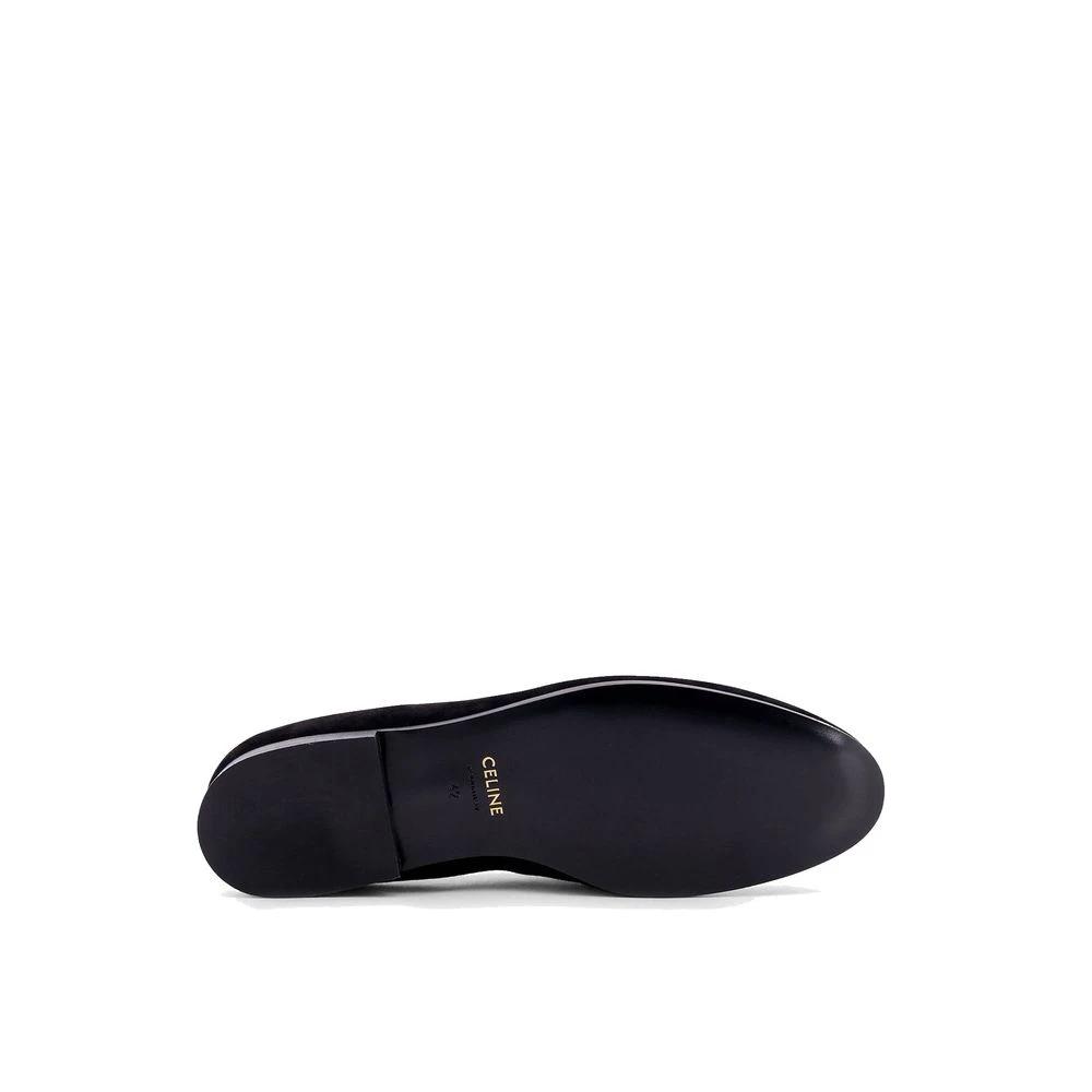 Celine Black Calfskin Slip-On Loafers