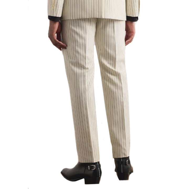 Celine White Wool Flared Pants by Celine outlet now on sale