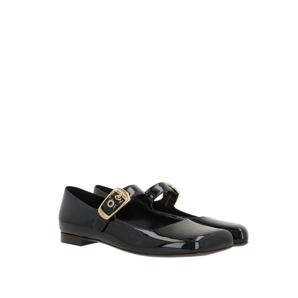 Chloé Black Calfskin Ballet Flats by Chloé outlet now on sale