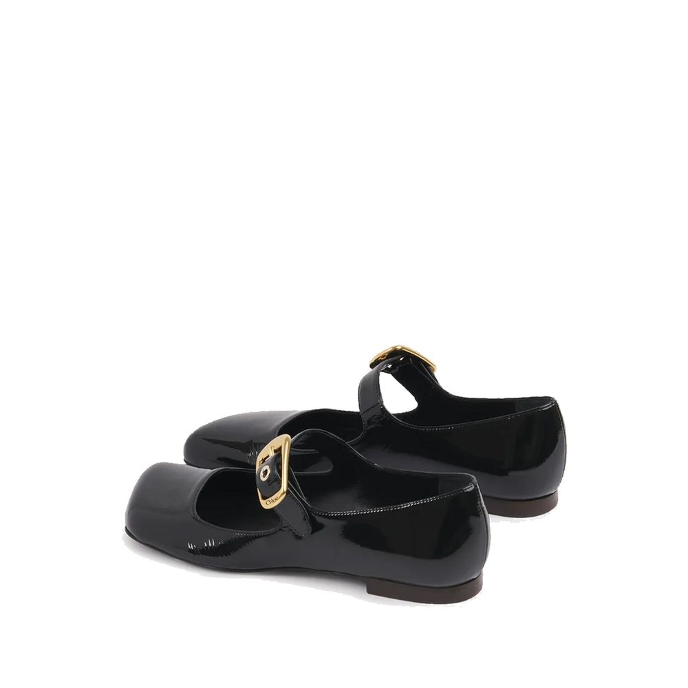 Chloé Black Calfskin Ballet Flats by Chloé outlet now on sale