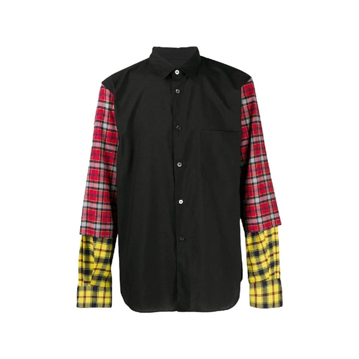 Comme Des Garçons Black Cotton Pattern Shirt by Comme Des Garçons outlet now on sale