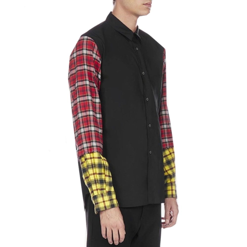 Comme Des Garçons Black Cotton Pattern Shirt by Comme Des Garçons outlet now on sale